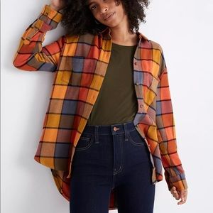 Madewell Flannel Sunday Shirt in Emmy Plaid
